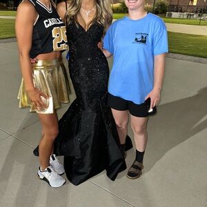Sheri Hill Black Mermaid Dress. Prom dress. worn once.
